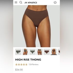 JIV Athletics High Rise Thong